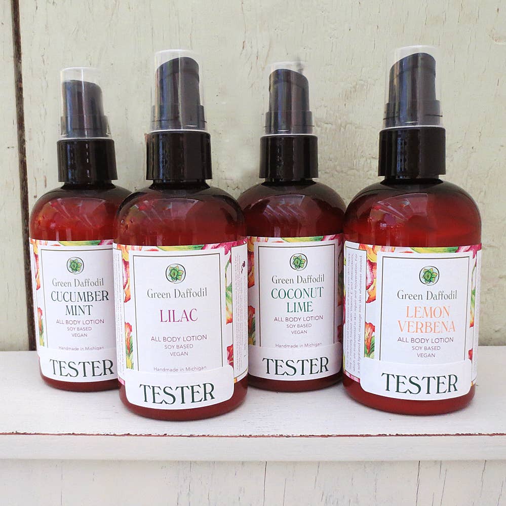 Green Daffodil Bath & Body - Wholesale Hand & Body Lotion - Crisp Apple Mini Soy Lotion Bottle - Travel Size4
