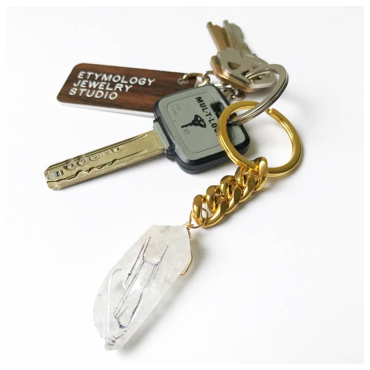 Etymology Jewelry - Wholesale Keychain - Women's - Quartz Crystal Keychain Crystal Accessories Stocking Stuffer1