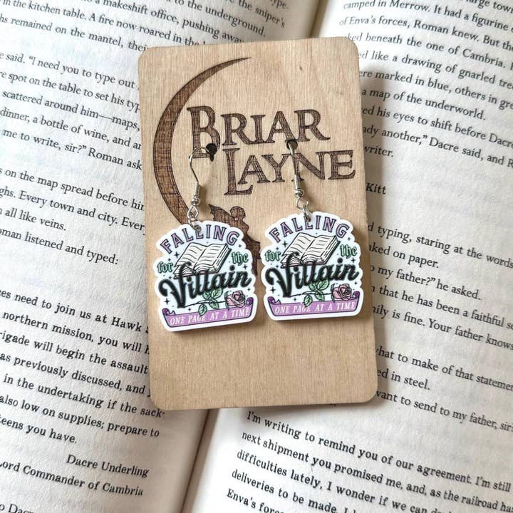 Briar layne - Wholesale Dangle Earrings - Dark Romance Fantasy Villain Book Earrings3