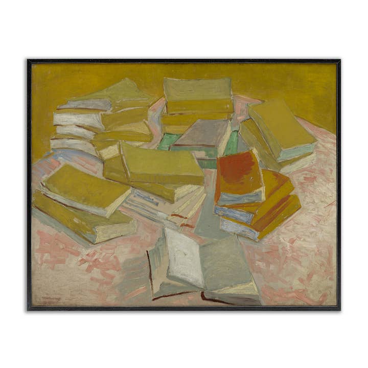 Classical Piles of French Novels Framed Art for wholesale by Stupell Industries