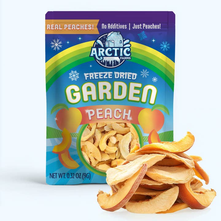 Arctic Farms Garden Freeze Dried Peach (100% Real Fruit) for wholesale by Arctic Farms
