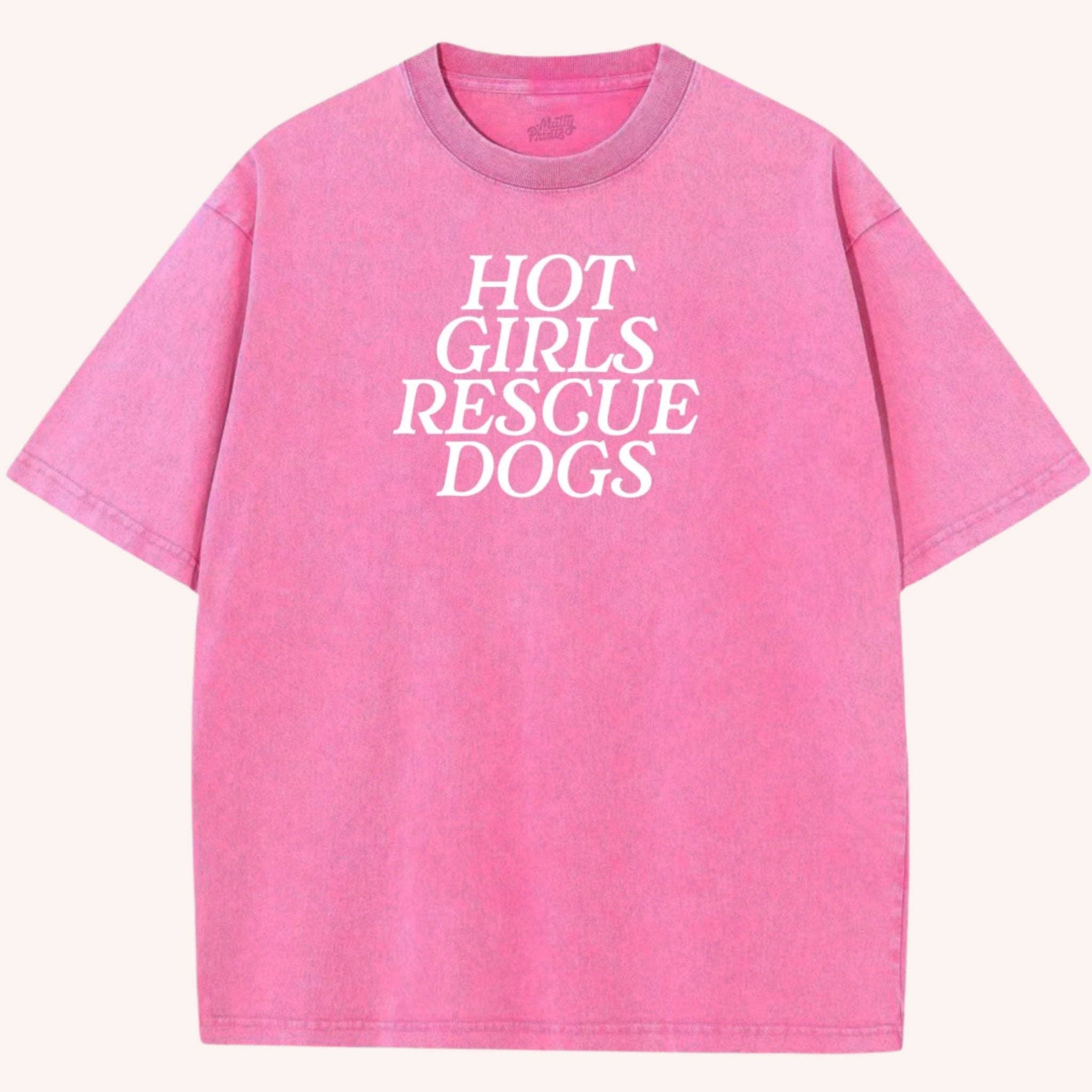 Mutty Prints - Wholesale Screen Printed T-Shirt - Women's - Hot Girls Rescue Dogs Tee5