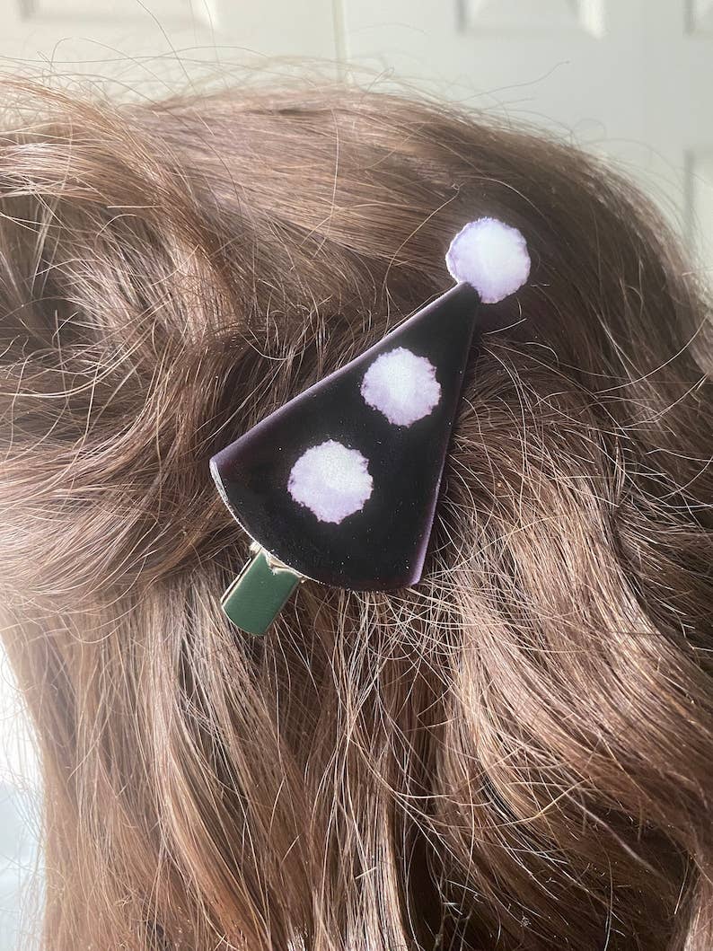 AstroManatee Shop - Wholesale Hair Clip - Women's - 3" Clown Hat Hair Clips // whimsical fashion accessory // clown aesthetic2