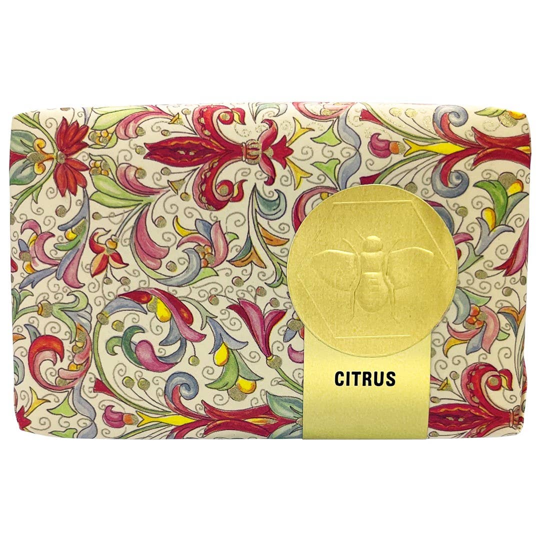 Honey House Naturals - Wholesale Bar Soap - Florentine Paper Wrapped Soap - 3.5 oz0