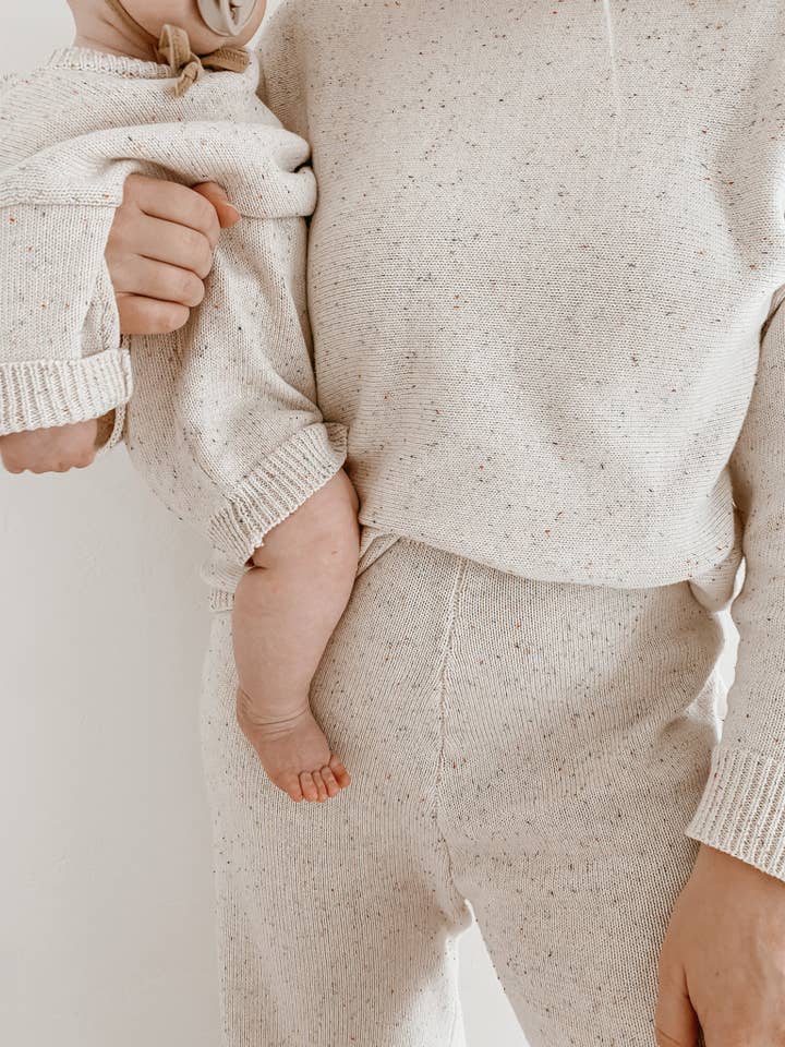 Suéter de malha Sprinkle feminino por atacado de Oat Children