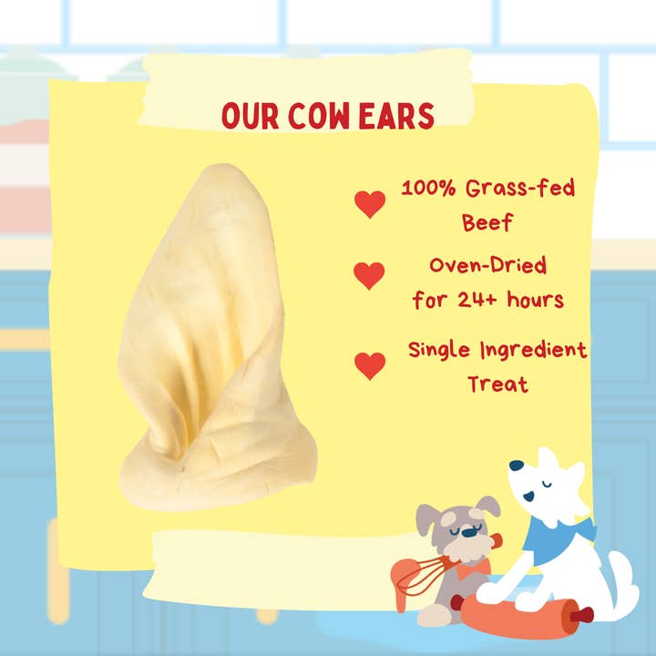 Woofpak Dog Bakery - Wholesale Pet Treats - Dog - Cow Ears2