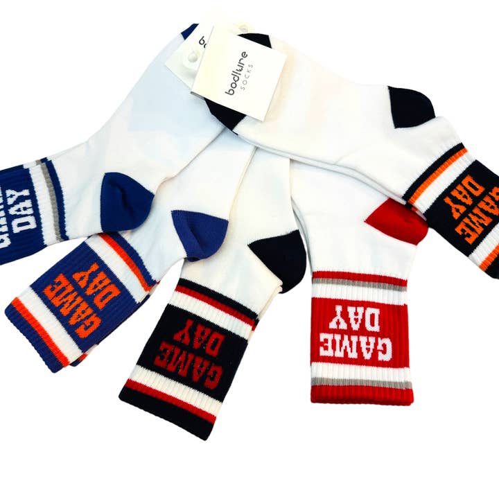 Game Day Socks for wholesale by Queens Designs