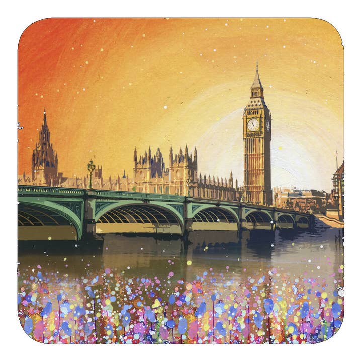 Big Ben Coaster for wholesale by Emily Ward Art