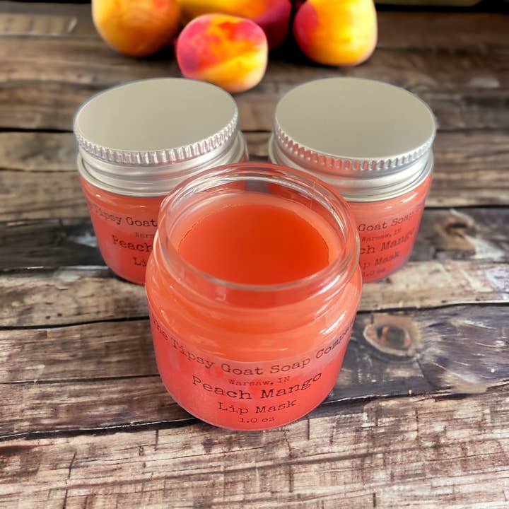 Peach Mango Lip Mask for wholesale by The Tipsy Goat Soap Company