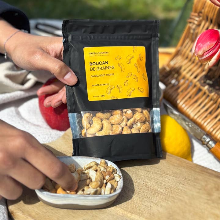 SEED CRUNCH (cashew nuts, truffle flavor) 100g for wholesale by Timon et Sourrieu