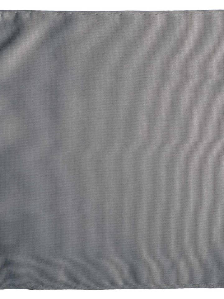 Vintage Silver Grey Solid Silk Bröstnäsduk POCV1017 för wholesale av Graffeo Cravatte