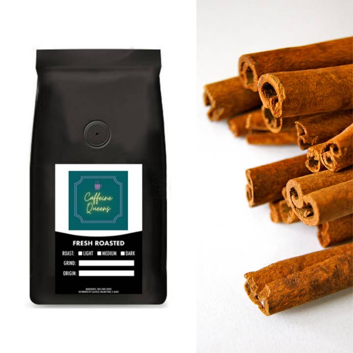 Cinnamon Hazelnut Coffee for wholesale by Caffeine-Queens LLC