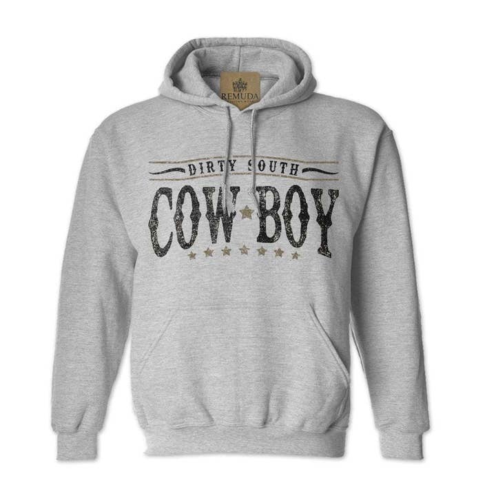 Dirty South Cowboy - Adult Unisex Western Pullover Hoodie for wholesale by Remuda Western Wear