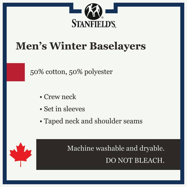 Stanfield's – wholesale T-shirt – men's – Men's Thermal Waffle Knit Long Sleeve Shirt