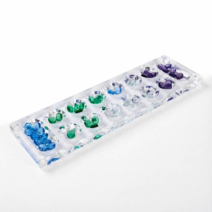 Modern Acrylic Mancala Board – Luxe Edition for wholesale by Aliz Collection Inc