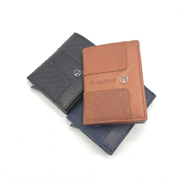 Portafoglio in vera pelle, N.Gabrielli, art. CODICE PDK 389-82 per la vendita all'ingrosso da parte di Suie Valentini srl