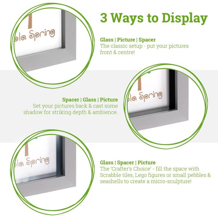 Rinkit Pty Ltd - Wholesale Picture frame - Shadow Box Frame - 5 x 7" - White