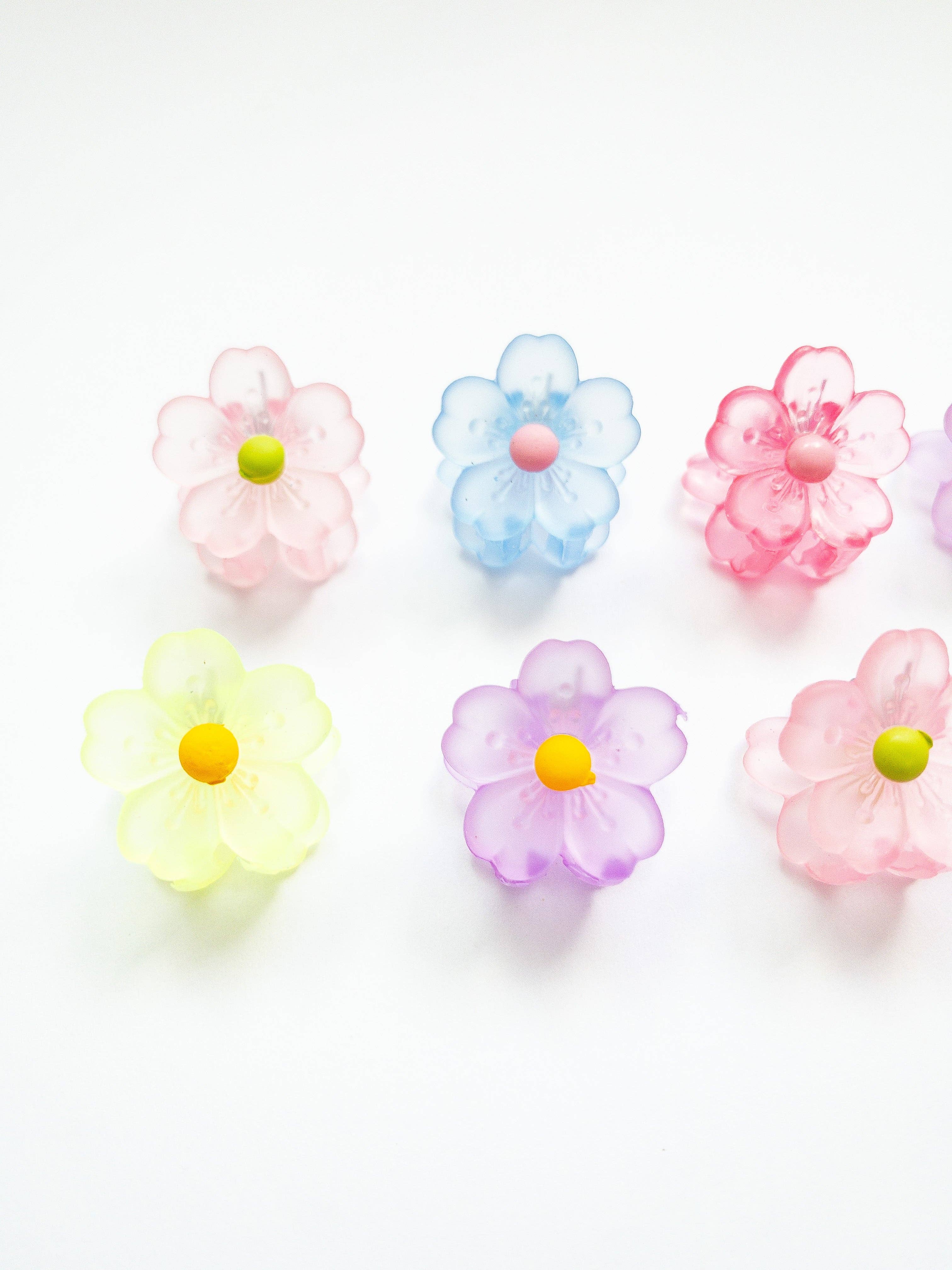 Eggy Cakes - Wholesale Hair Clip - Kids - Sakura Flower Small Hair Claws5