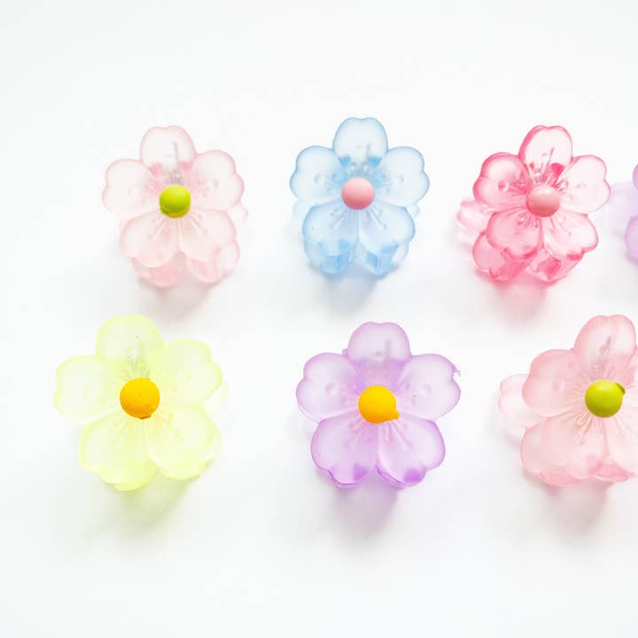Eggy Cakes - Wholesale Hair Clip - Kids - Sakura Flower Small Hair Claws5