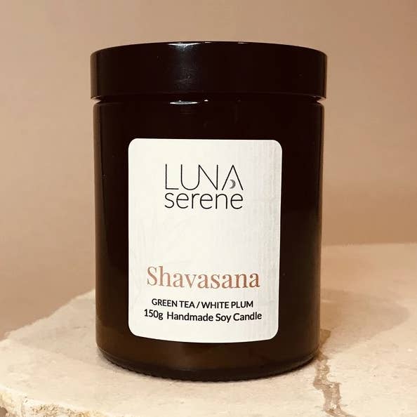 Shavasana Apothecary Jar | Soy Wax Candle - Medium for wholesale by Luna Serene Candles
