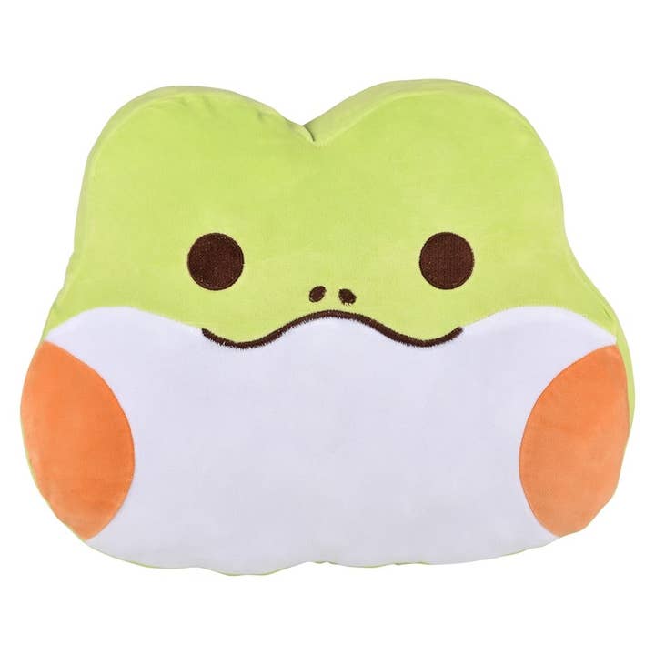 La Luna Bella - Toys - Wholesale Classic Toy - Kids - 16" Kawaii Frog Plush Pillow- LLB Toys