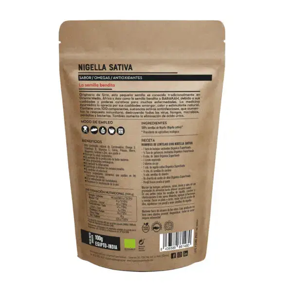 Orgánica Superfoods SL - Wholesale Plant Seeds - Organic Nigella Sativa - 100g1