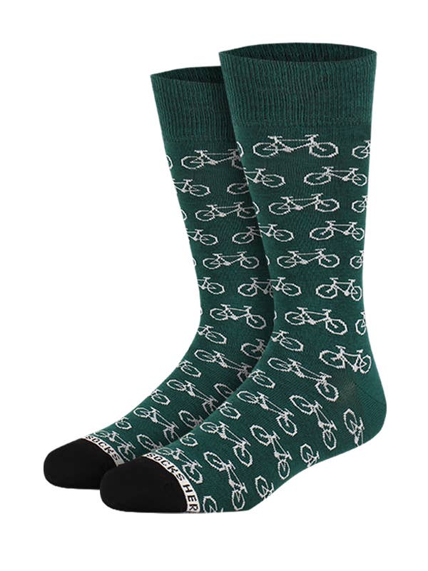 Bike Green for wholesale by Heroes on Socks