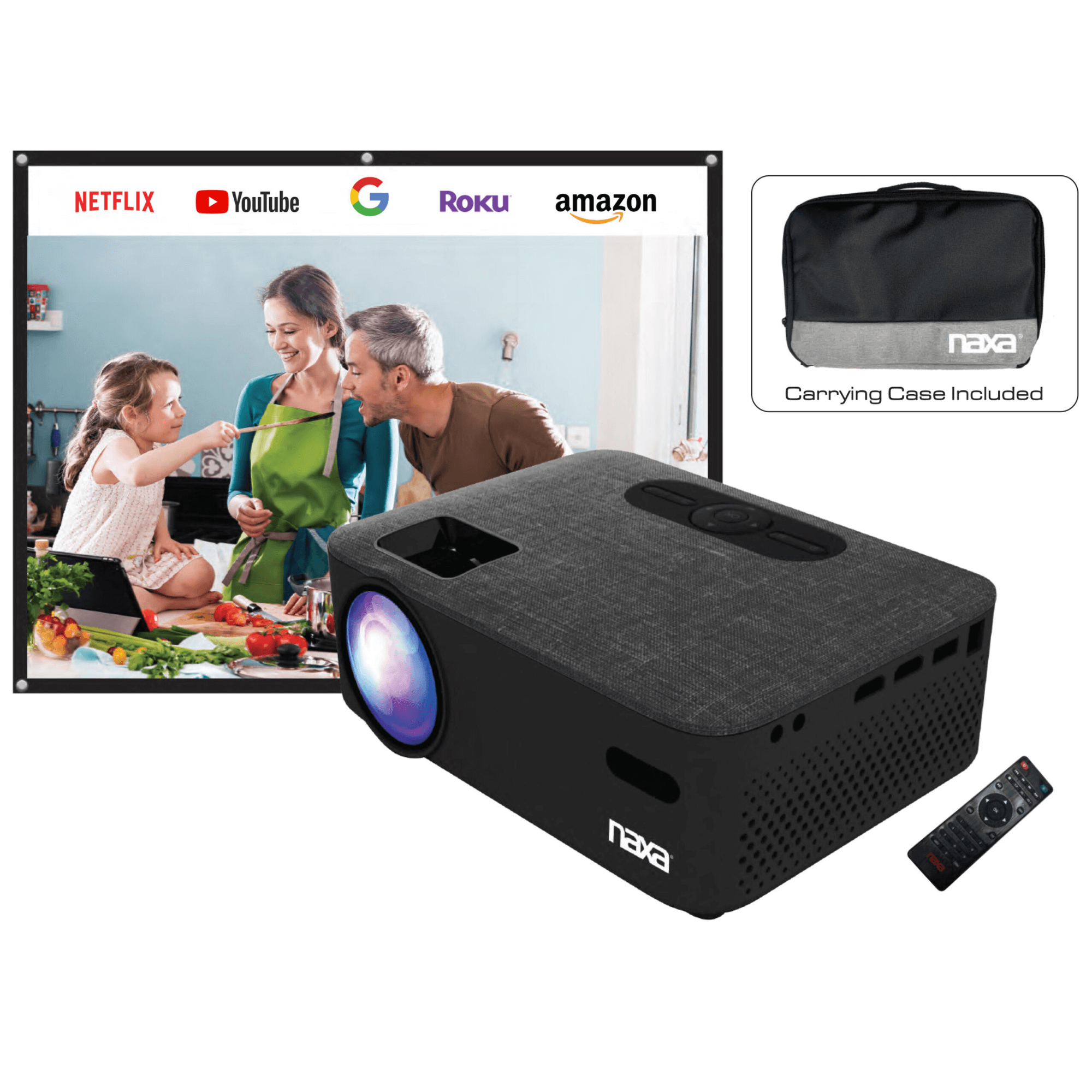 JupiterGear Home - Wholesale Portable Projector - Kids - Naxa 150-Inch Home Theater LCD Projector Combo3