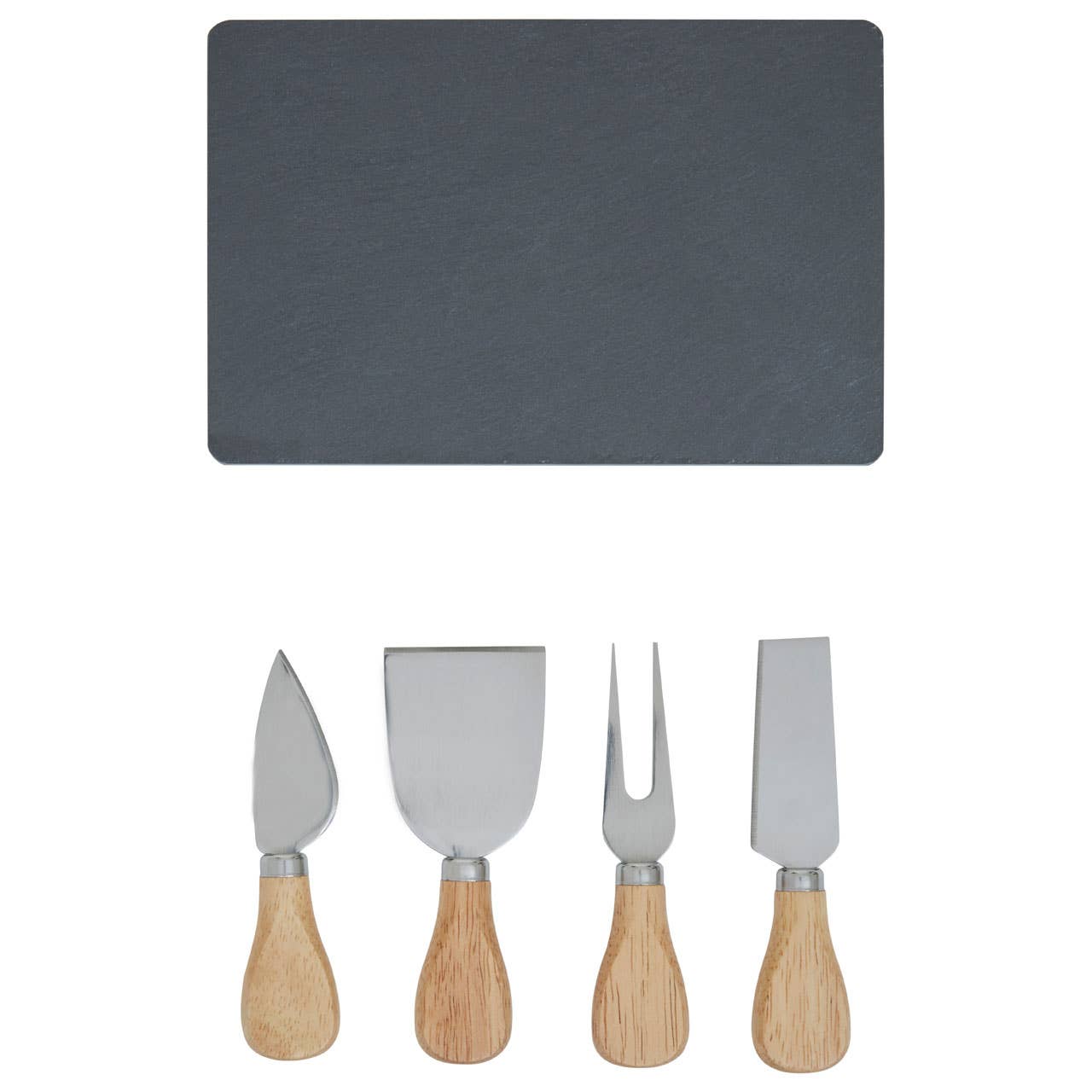 Interiors by Premier – wholesale Cheese spreader – 4pc Cheese Knife with Slate Tray0