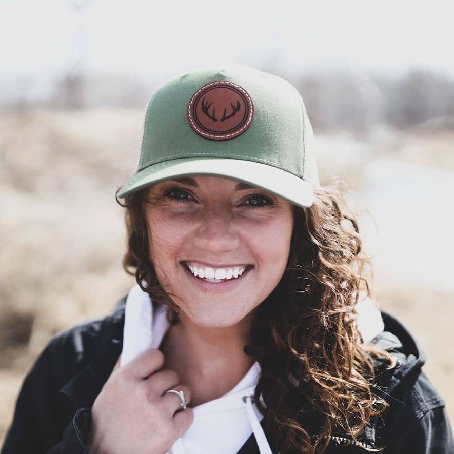 NDesigns Leather - Wholesale Trucker Hat - Unisex - Custom Logo Leather Patch Hat - Patches are sewn, not glued!21