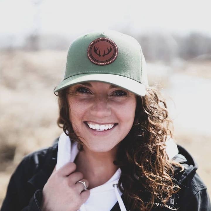 NDesigns Leather - Wholesale Trucker Hat - Unisex - Custom Logo Leather Patch Hat - Patches are sewn, not glued!21