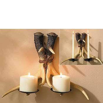 Applique murale Antler Candle pour la vente par Natures Window