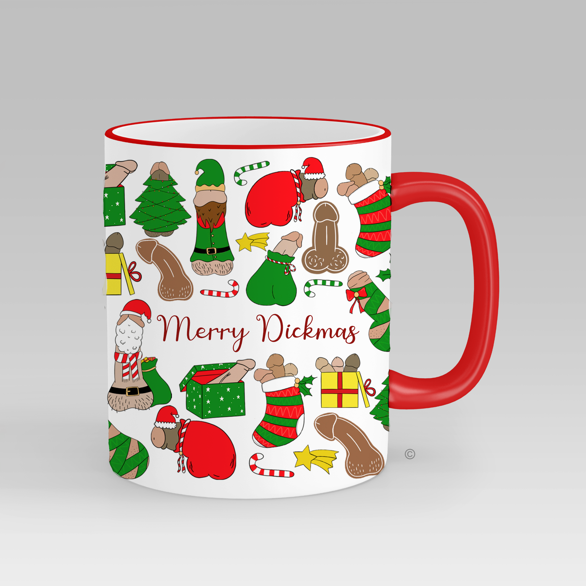 Risqué Gifts – Großhandel Kaffeebecher – Merry Dickmas Tasse2