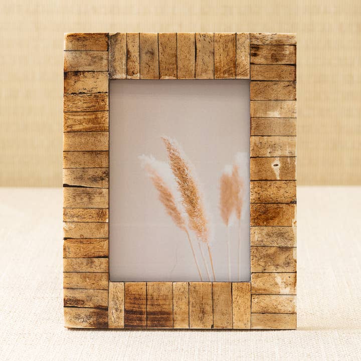 Antique Bone Block Photo Frame for wholesale by India Handicrafts Inc