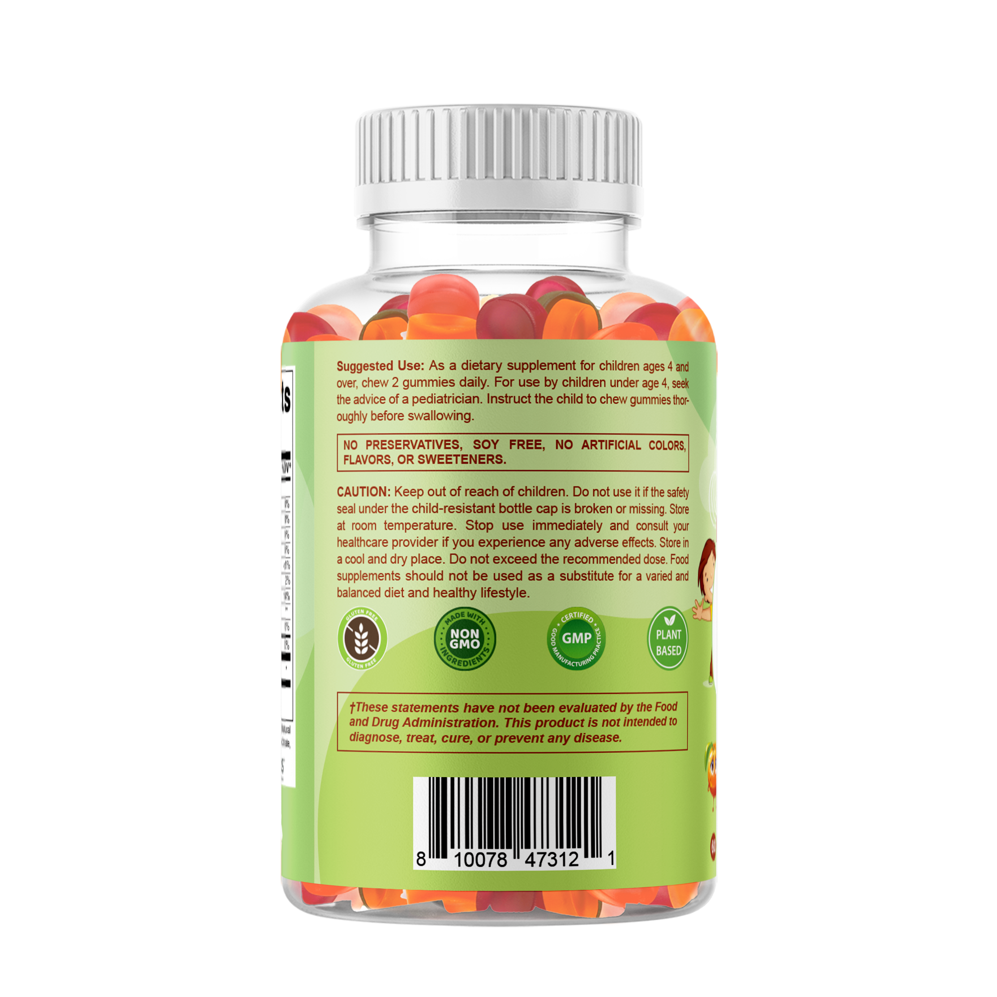 Vitamatic - Wholesale Oral Supplement/Vitamin - Vitamatic |Kids Prebiotic Fiber Gummies |Zero Sugar|60 Count9