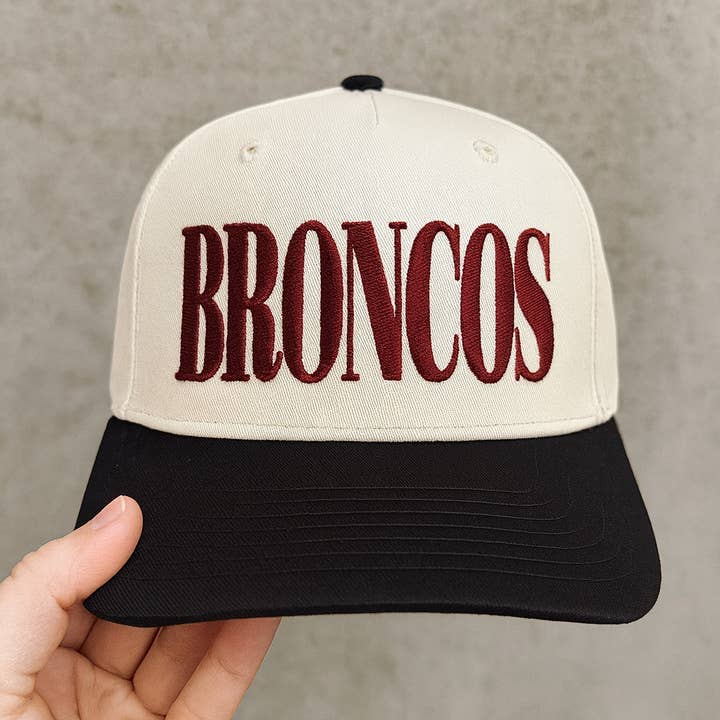 Embroidered BRONCOS Varsity Snapback for wholesale by Thread Friday