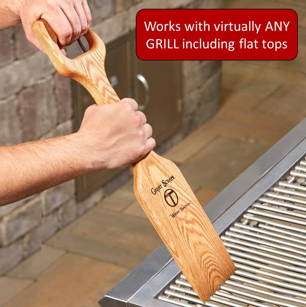 Great Scrape - Wholesale Outdoor Grill Tools - Woody Shovel - BBQ Cleaning Tool & Guys Gift2