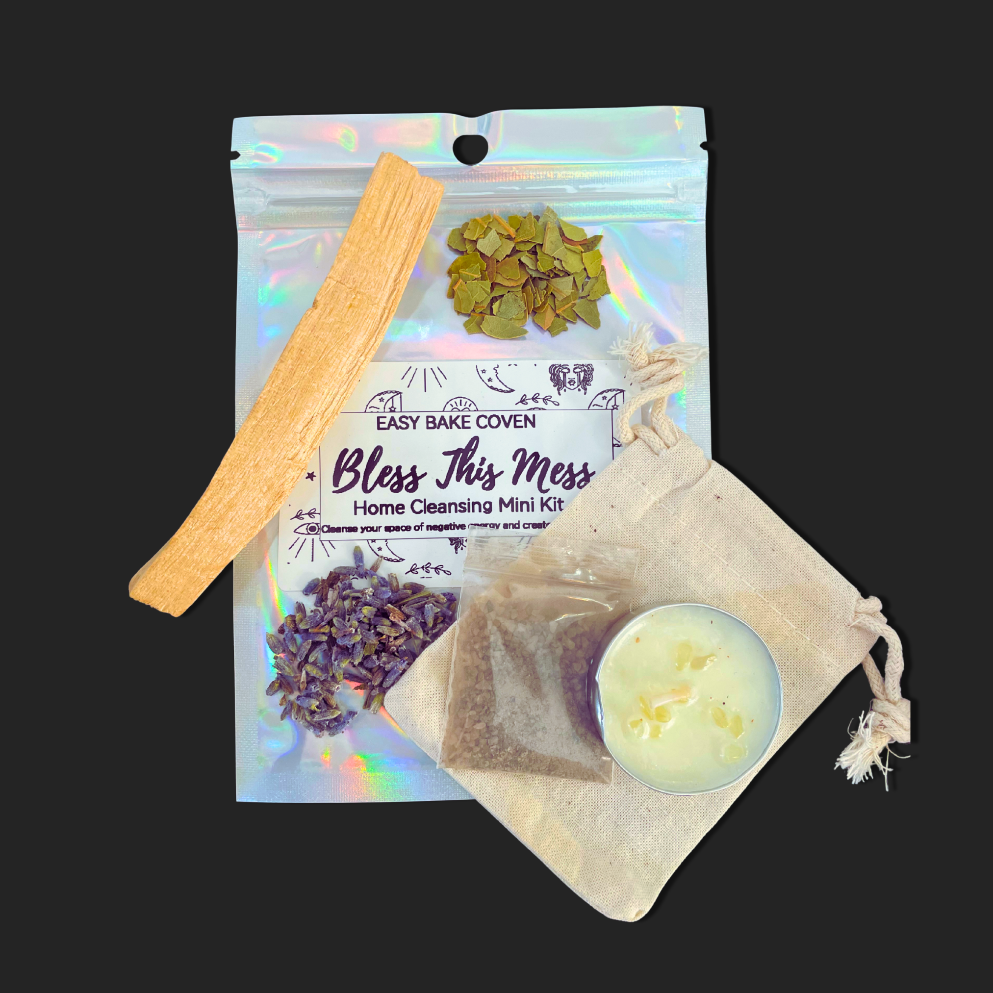 Easy Bake Coven - Wholesale Meditation Supplies - Bless This Mess | Home Cleansing & Blessing Magic Spell Kit4