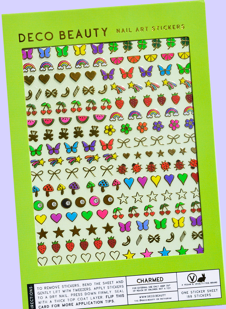 Deco Beauty – Arte/decalque de unhas por atacado – Autocolantes de Nail Art - CHARMED0