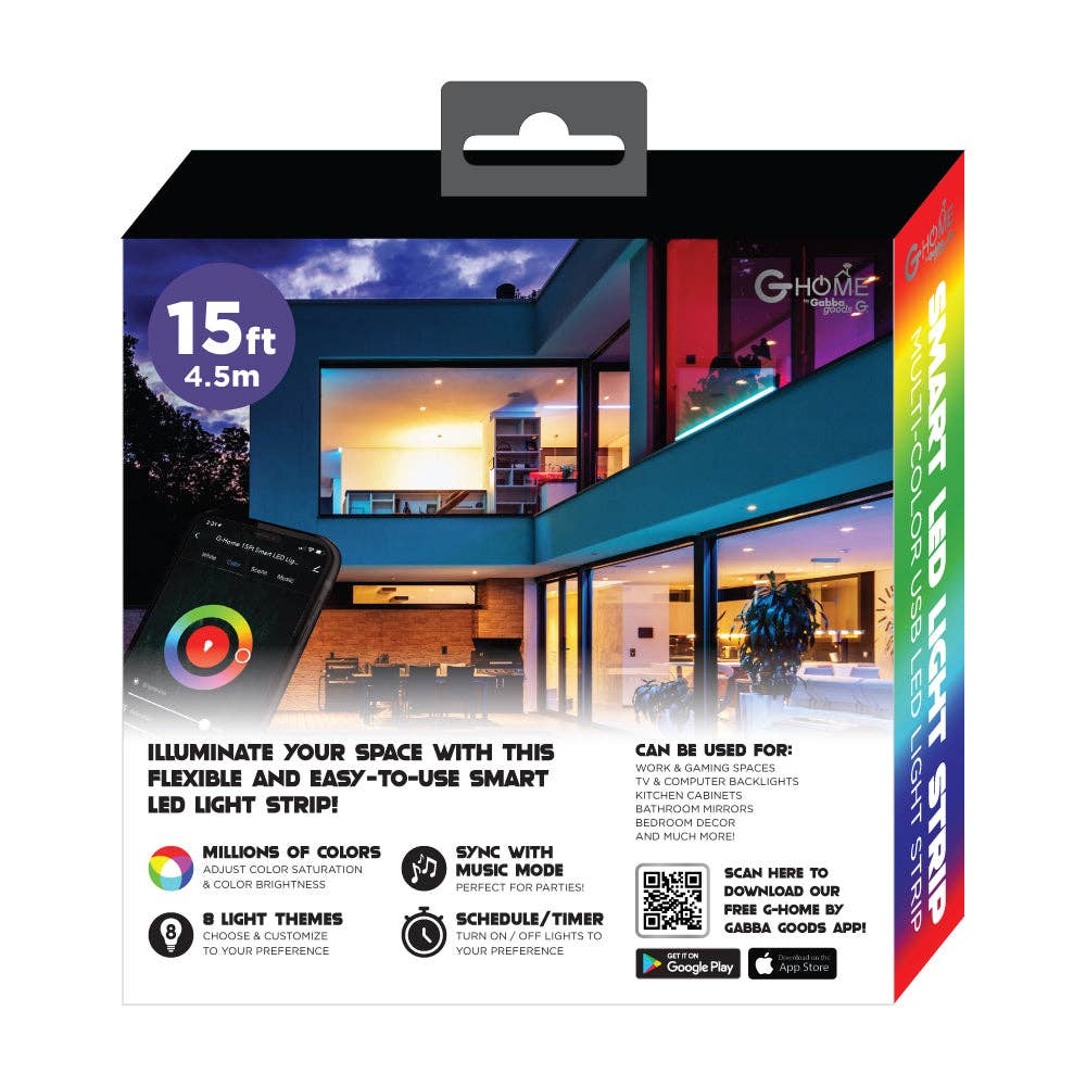 Gabba Goods - Wholesale String Lights - G-Home Smart (Wifi) App Controlled Color Changing2