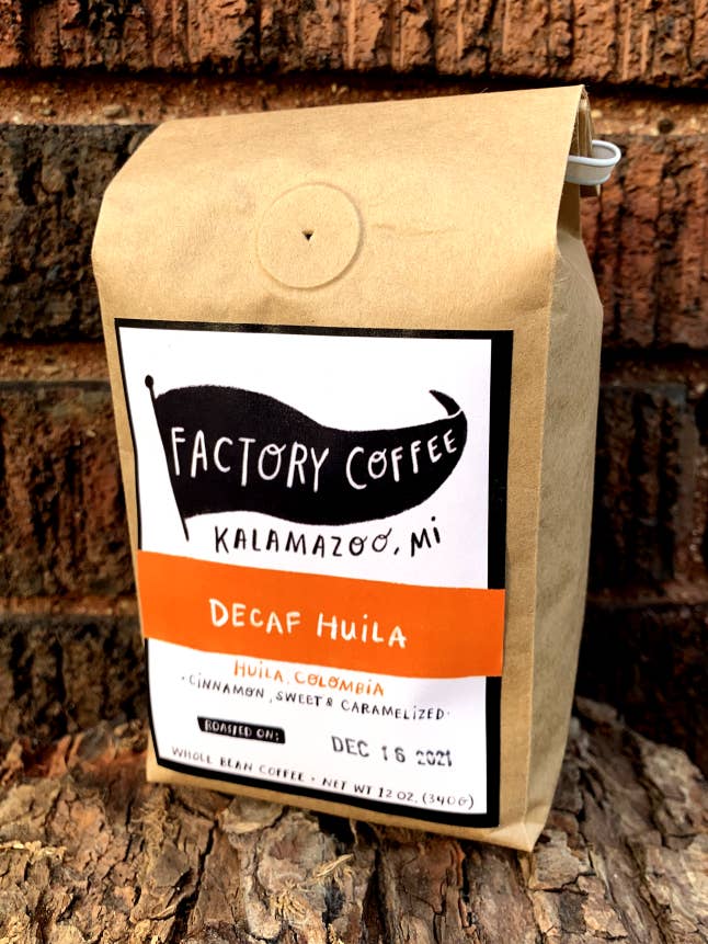 Decaf Colombia Huila - 12 oz. Bag por atacado de Factory Coffee