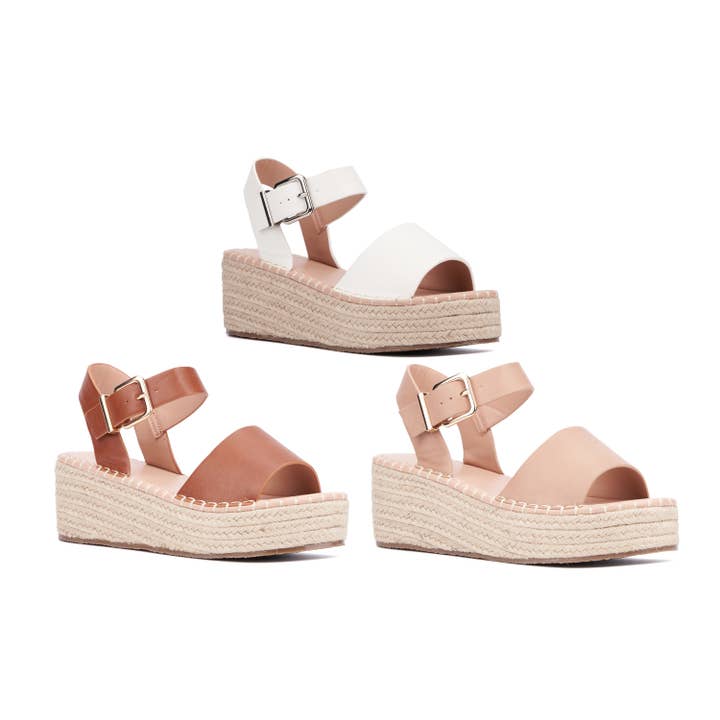 New York & Company Elandra Flatform Sandal til kvinder for engroshandel hos S3 Holding