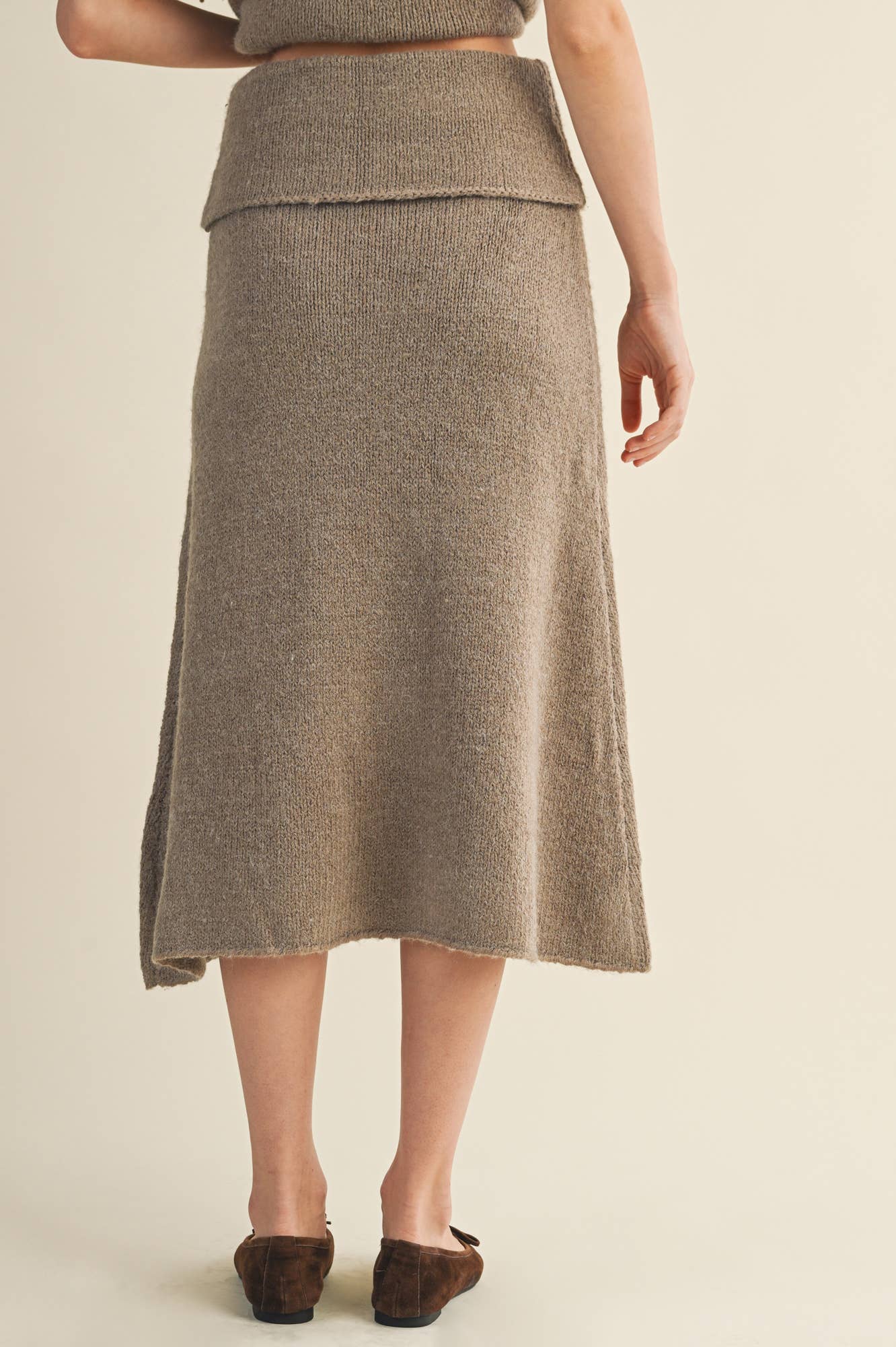 Mustard Seed - Vendita all'ingrosso Gonna - Donna - GONNA A TUBINO CON VOLANT PIEGATO2