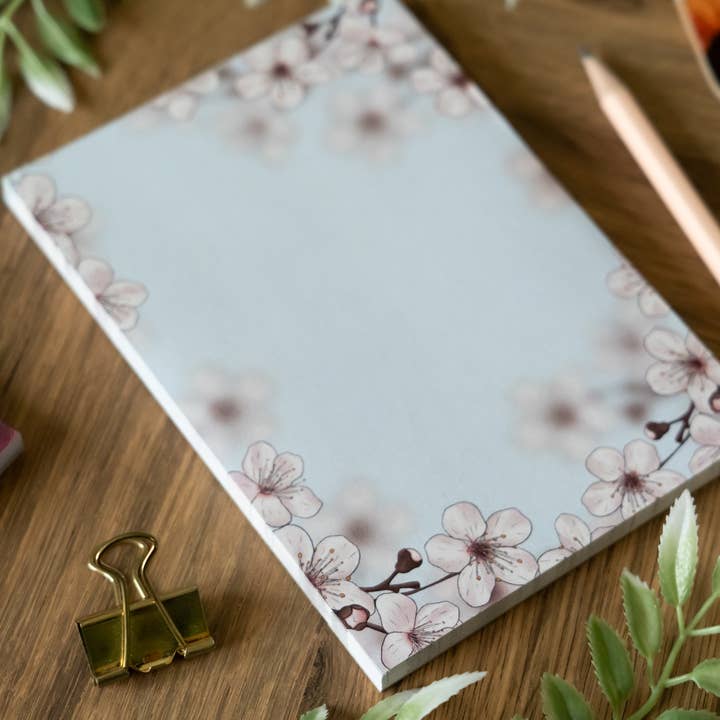 Hayley Jade Design Studio - Wholesale Notepad - Cherry Blossom A6 Notepad4