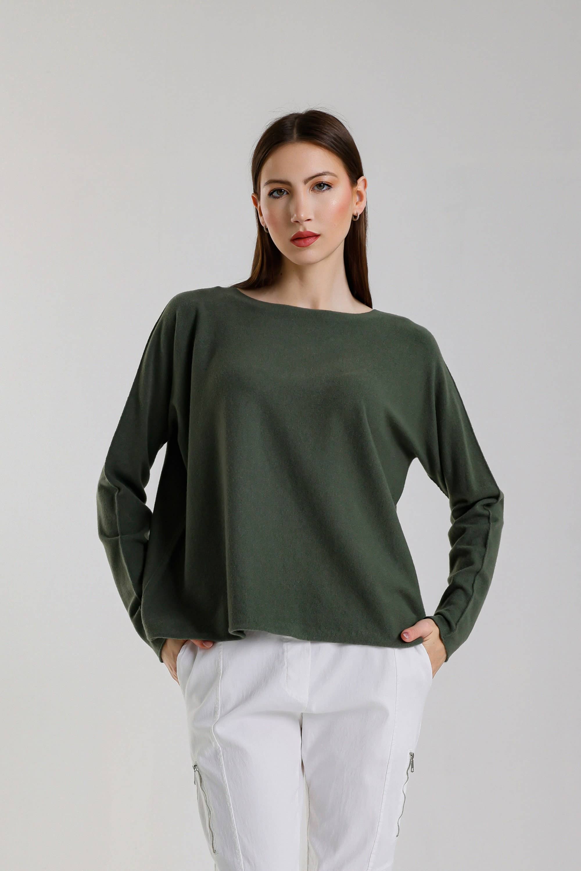 TINA Stephens Italy/Tees By Tina - Wholesale Knit Sweater - Women's - Laurin Seriously Soft Jewel Neck Sweater (BLS425)33