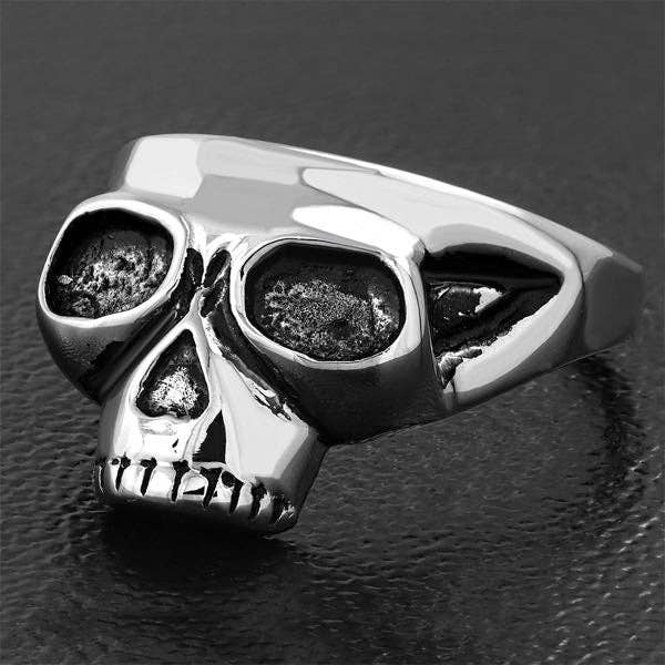 'Search & Destroy' Skull Ring (c109) for wholesale by SkullJewelry.com