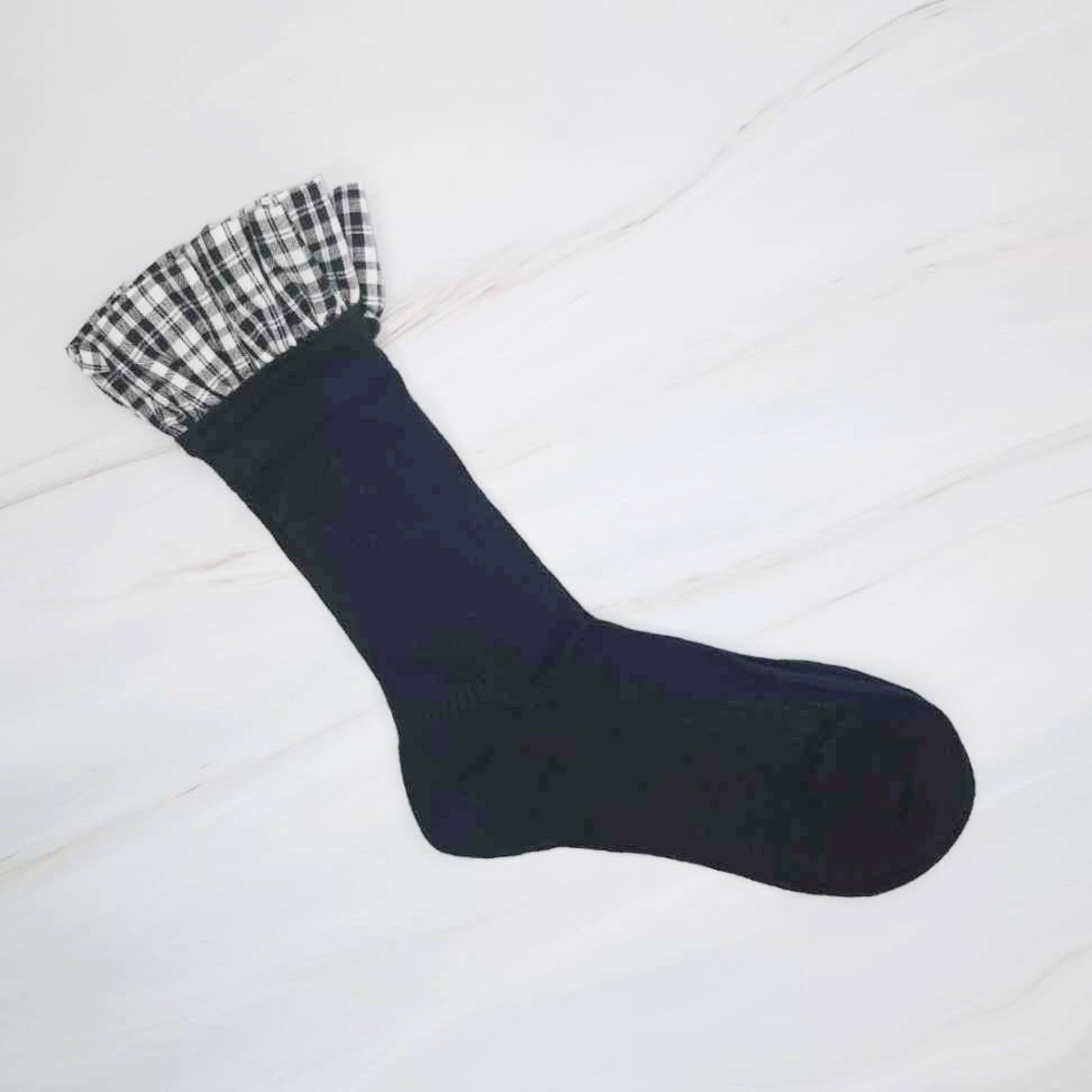 Ellison+Young - Wholesale Socks - Women's - Oh So Chic Plaid Ruffle Top Socks8