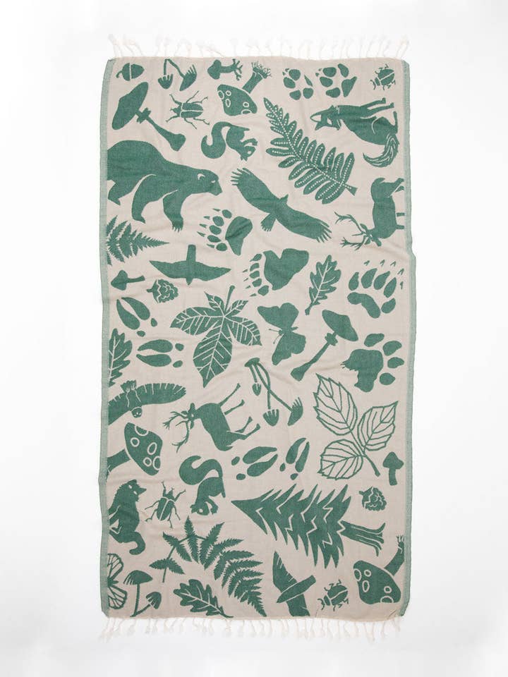 Toalla Turca Woodland Forest (Caja de 2) para venta al por mayor de Cognitive Surplus