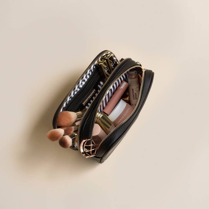 Hudson + Bleecker - Wholesale Makeup/Cosmetic Bag - Latitude Beauty Bag - Black