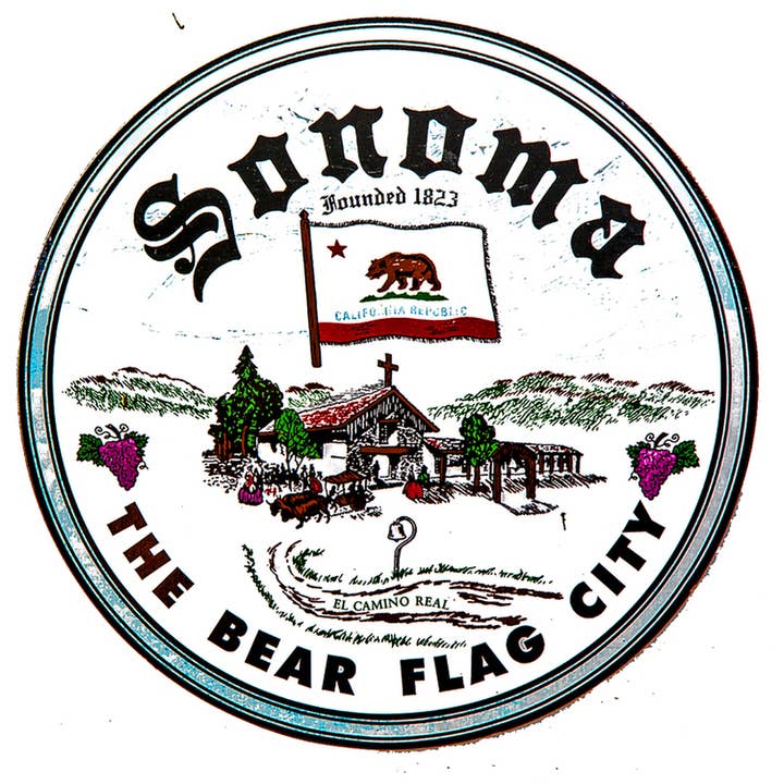 Sonoma Logo Ceramic Coaster for wholesale by South Austin Gallery